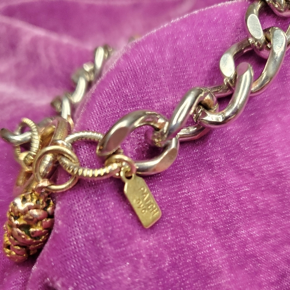 Patch NYC silver toned chunky bracelet - Picture 8 of 8